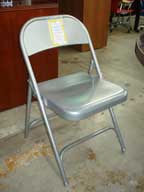 Virco 6 Metal Folding Chair (Silver)